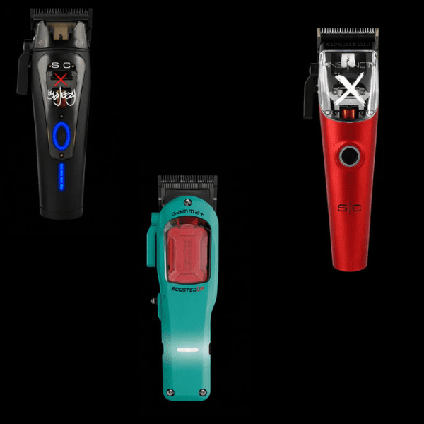 Professional barber clipper collection at Primos Barber Supply