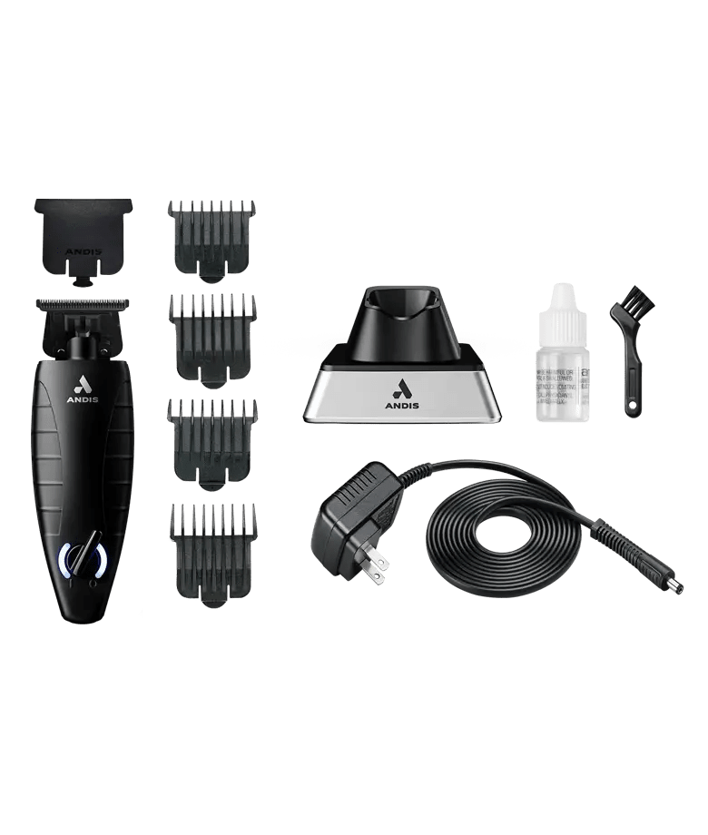 Andis GTX EXO trimmer kit with guards charger oil and cleaning brush included