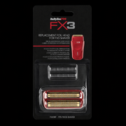 BaByliss Pro FX3 replacement foil head packaging on a black background