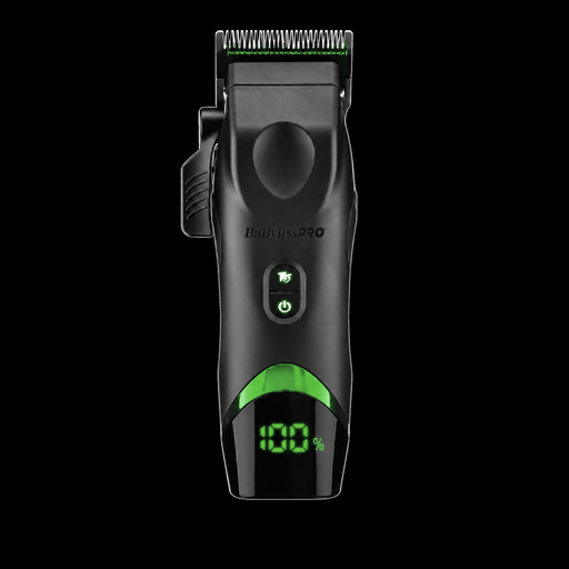 BaBylissPRO Tomb45 FXT45C clipper, front view with green digital display