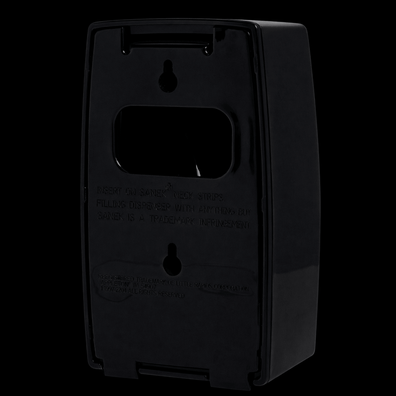 Back Of Black Sanek DIspensar in black bzckground