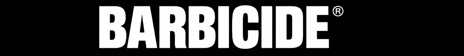 Barbicide logo on a black background