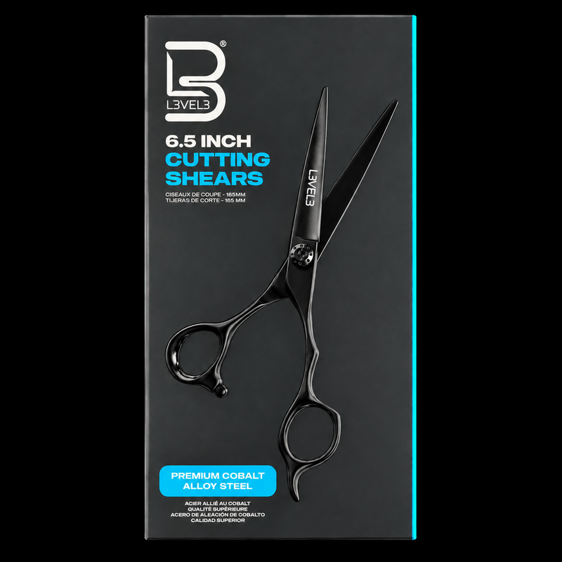 L3VEL3 Professional Hair Cutting Shears - Black Cobalt