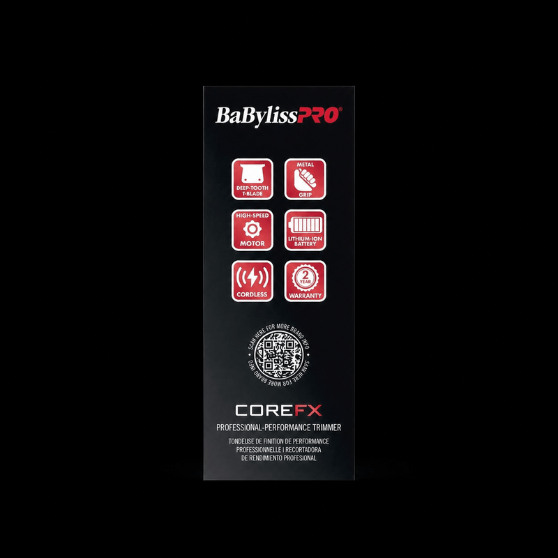 BaByliss PRO COREFX Limited Edition Trimmer - Red