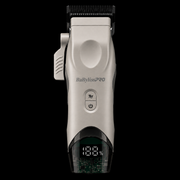 BaBylissPRO Tomb45 Wireless Charging Clipper White FXT45CWH front view showing precision fade blade and body detail