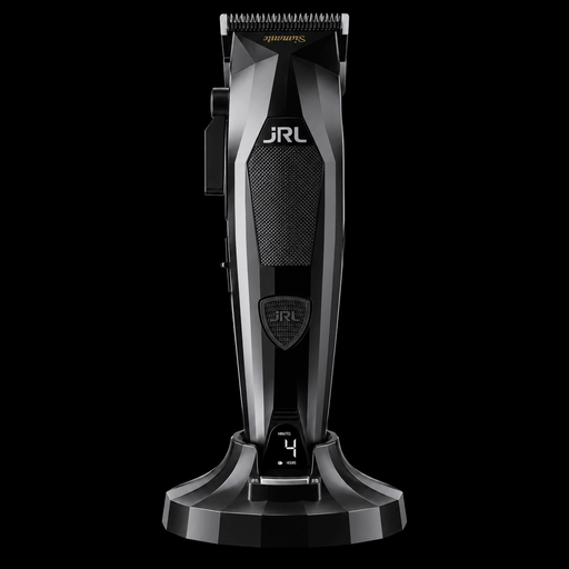 JRL Diamante 2025C clipper in black on its charging base