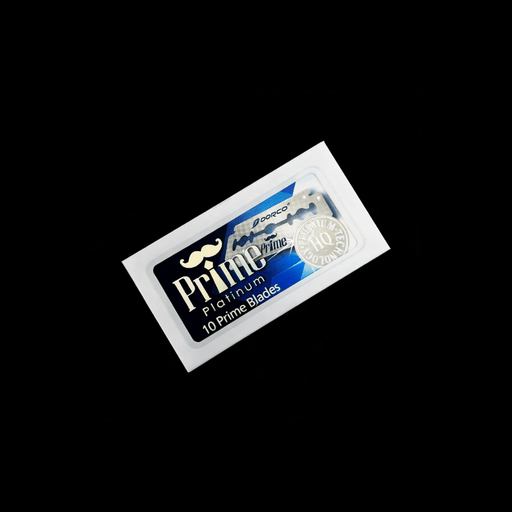 10 pack of Dorco Prime Blades on a black background