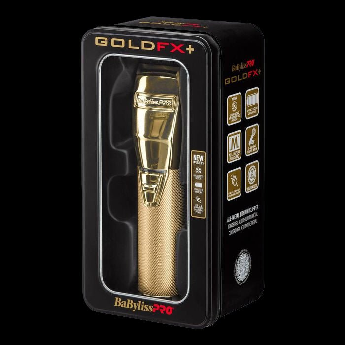 BaBylissPRO GoldFX Metal Lithium Cordless Clipper - Gold