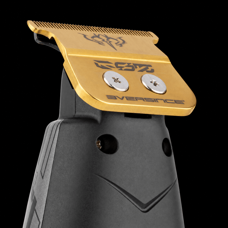 StyleCraft x 3Versince gold ES5 blade, angled close-up