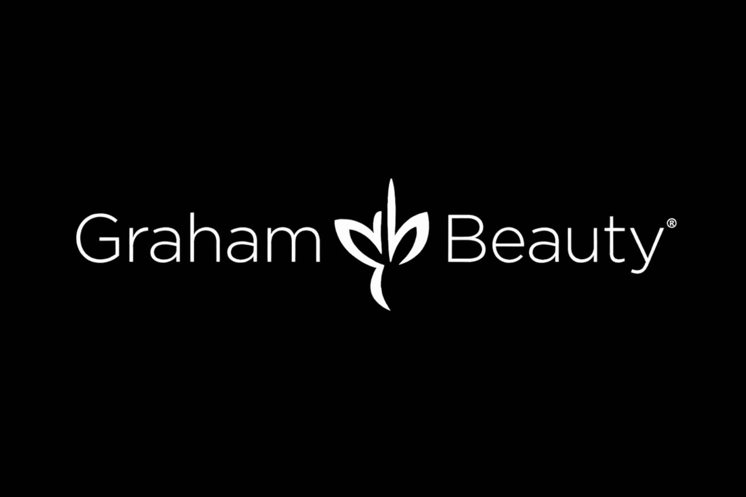 Graham Beauty logo on a black background