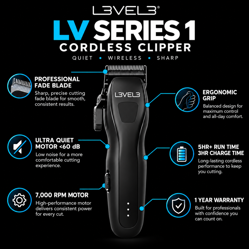 L3VEL3 LV Series 1 Cordless Clipper