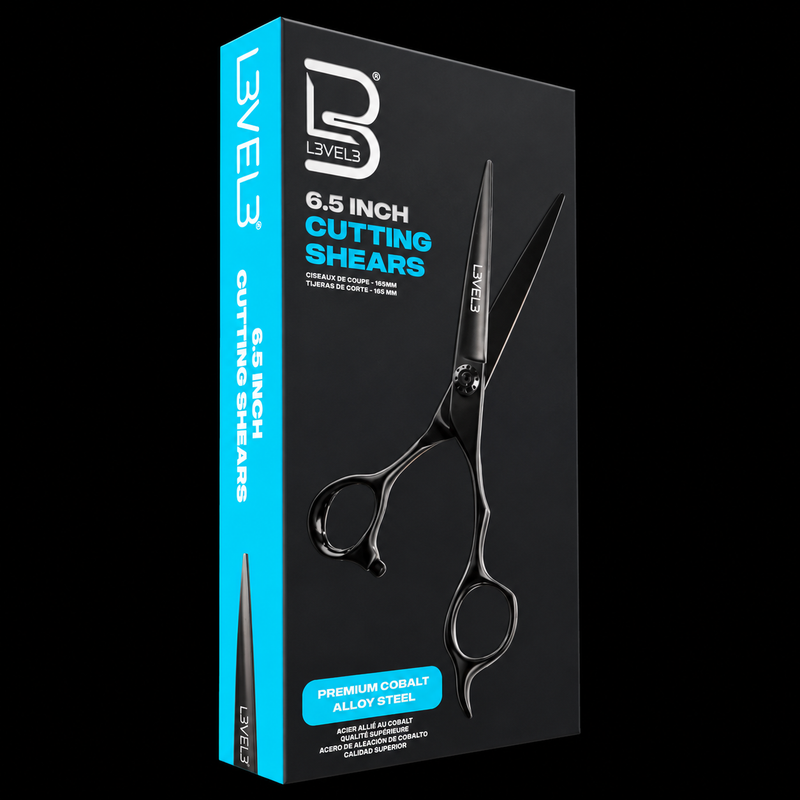L3VEL3 Professional Hair Cutting Shears - Black Cobalt