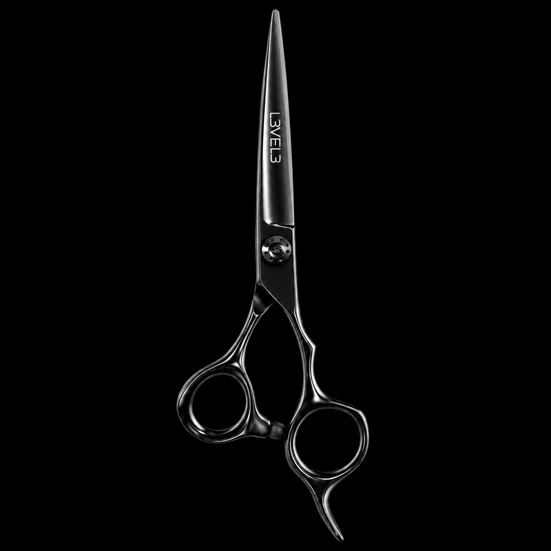 L3VEL3 Professional Hair Cutting Shears - Black Cobalt
