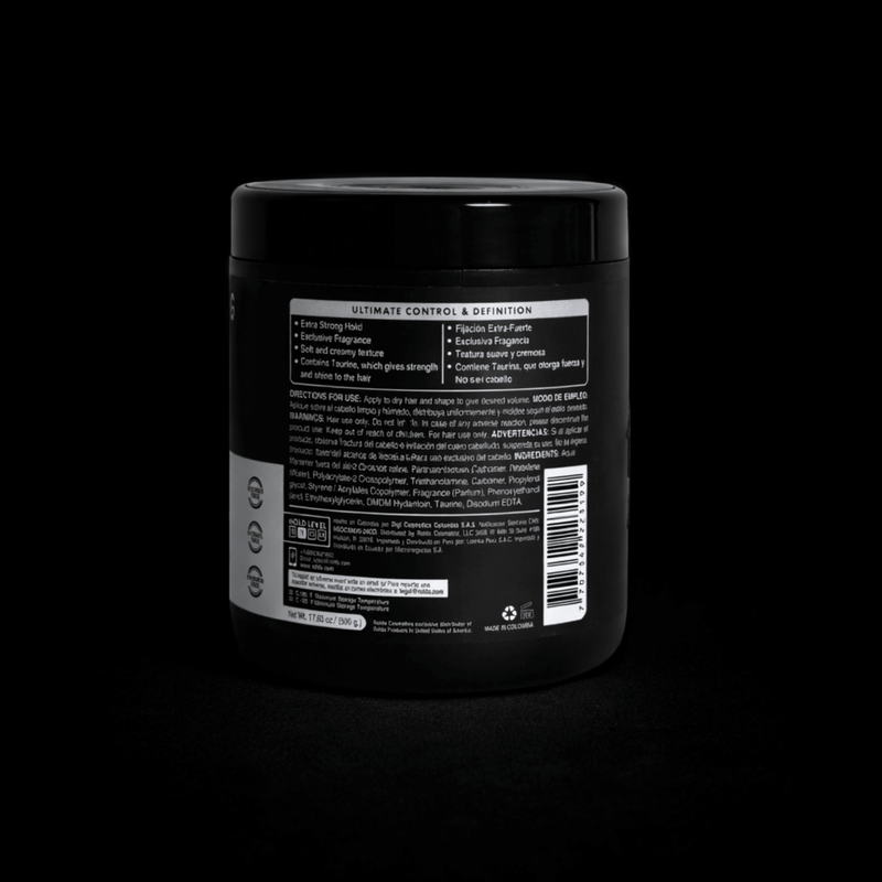 Rolda Molding Cream White back of Package Primos Barber Supply