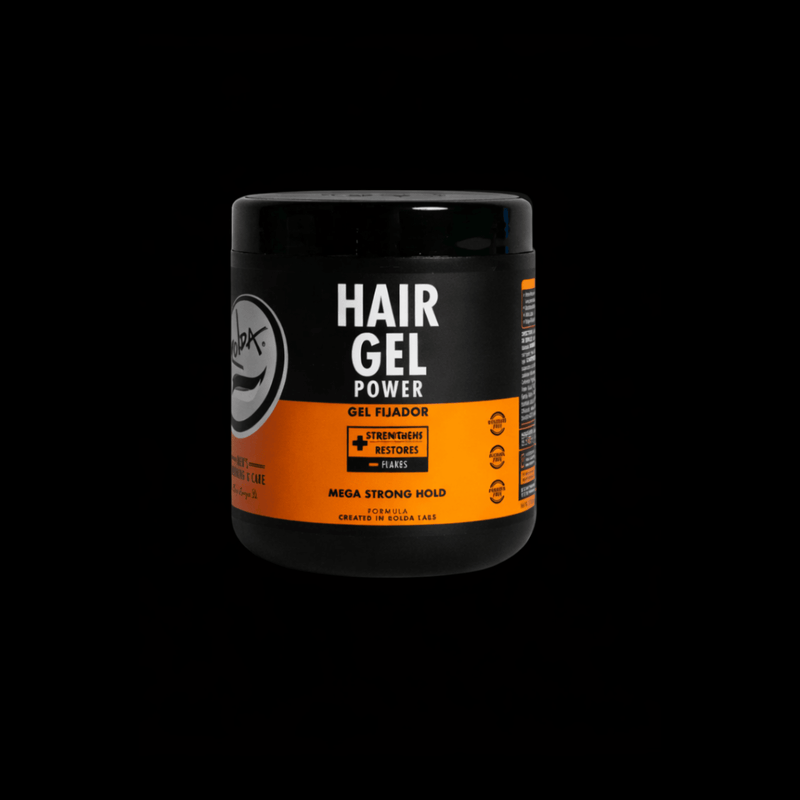 Rolda Power Gel container on black background
