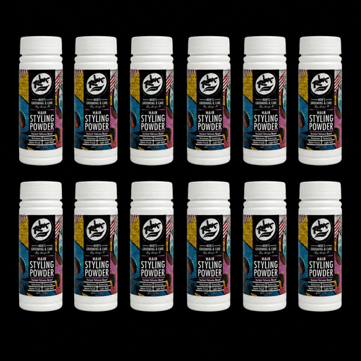Rolda Styling Powder 12 Pack Matte Finish Hair Styling Powder Available at Primos Barber Supply