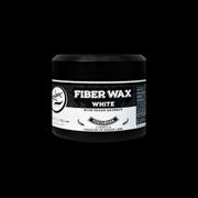 Rolda White Fiber Wax front view jar on black background