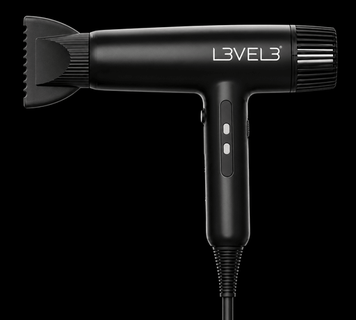 L3VEL3 LV Series 1 professional hair dryer in black