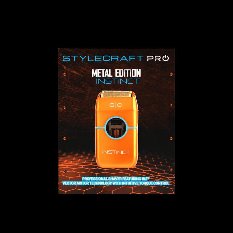 StyleCraft Instinct Metal Edition Shaver – Orange (PRE-ORDER)