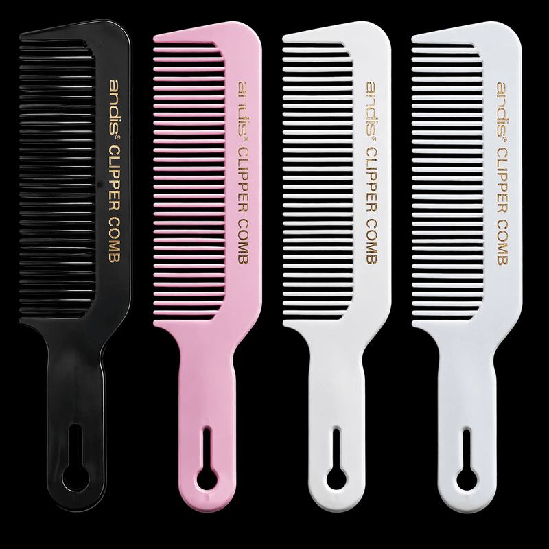 Andis Clipper Comb – multiple color options black pink and white professional barber comb