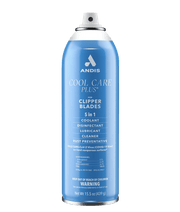Andis Cool Care Plus 5-in-1 Clipper Blade Spray 15.5 oz – cap removed showing spray nozzle
