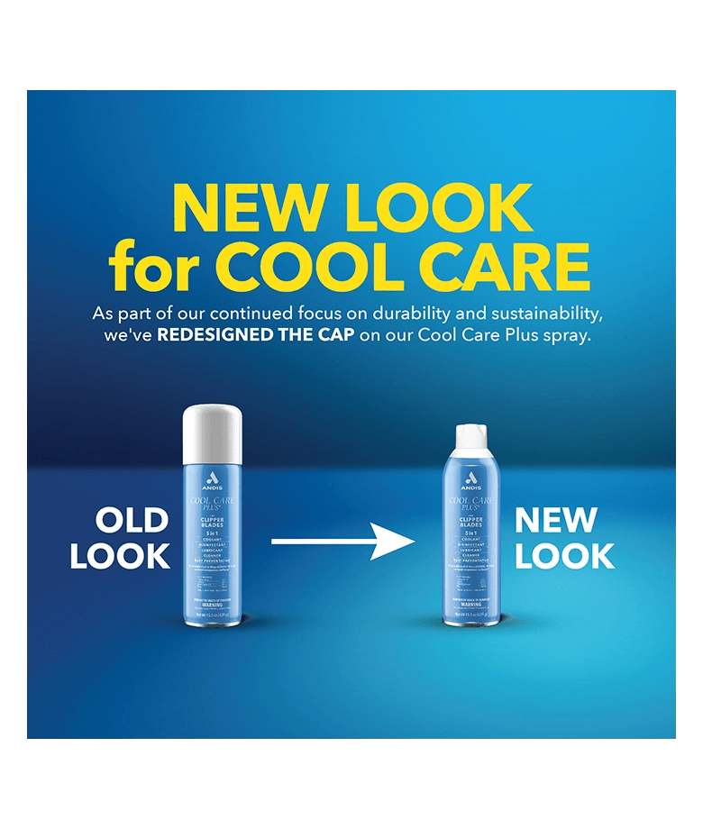 Advertisement showing a comparison of an old and new spray bottle design with text about durability and sustainability.