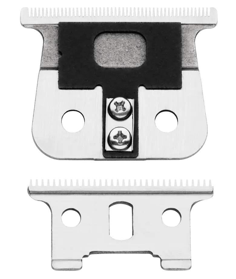 Andis GTX Deep Tooth T-Outliner Replacement Blade – metallic blade detail view