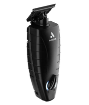 Andis GTX EXO cordless trimmer angled view showing ergonomic grip and exposed blade design