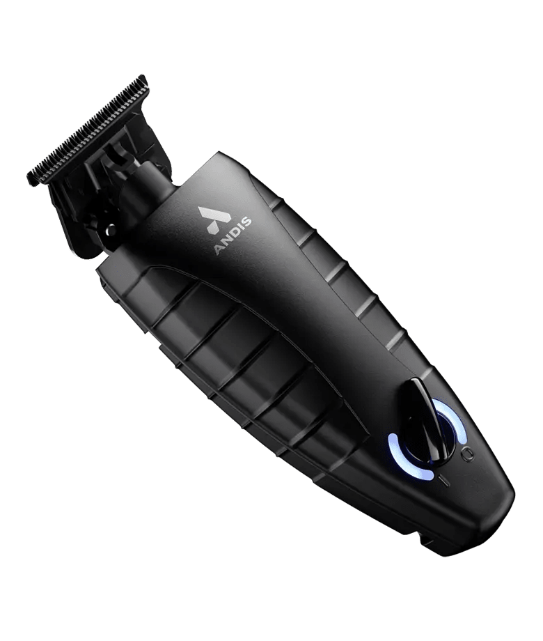 Andis GTX EXO cordless trimmer tilted to side