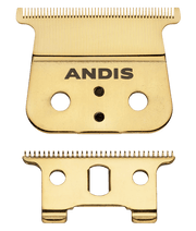 Andis GTX-Z Gold Deep Tooth Replacement Blade – straight front view with cutter