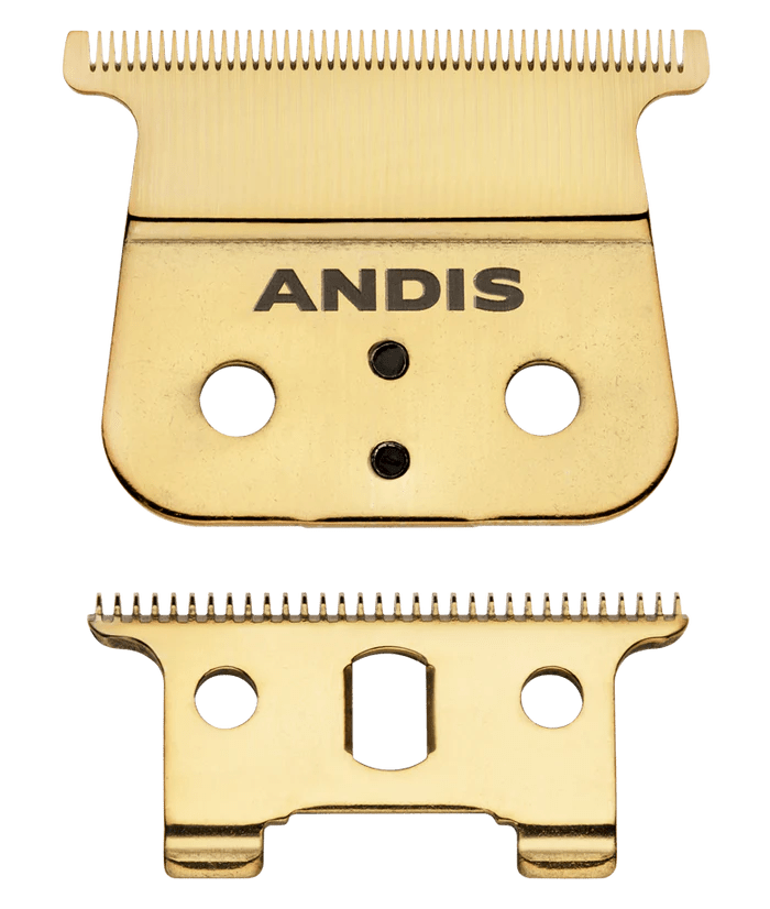 Andis GTX-Z Gold Deep Tooth Replacement Blade – straight front view with cutter