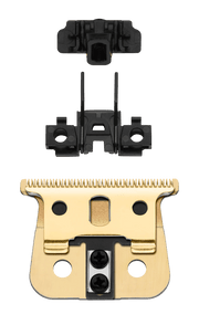 Andis GTX-Z Replacement Blade – gold and black trimmer blade heads top view