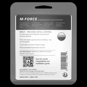 Andis LYNC GTX-Z Deep Tooth Trimmer Blade #564396 packaging back listing M-Force features and Slimline Pro fit