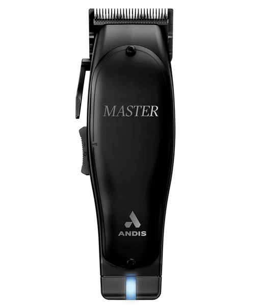 Andis Master Cordless Black Label Special Edition Clipper – straight front view professional barber clipper