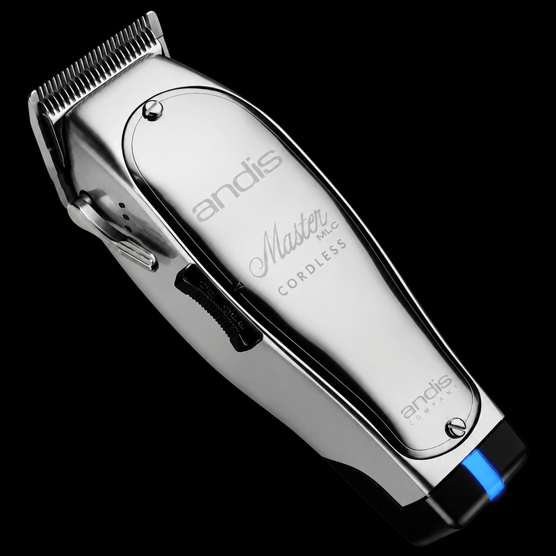 Andis Master Cordless Clipper – TFC side angle view on black background
