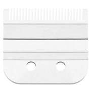 Andis Master Cordless Li Replacement Fade Blade – carbon steel blade angle view