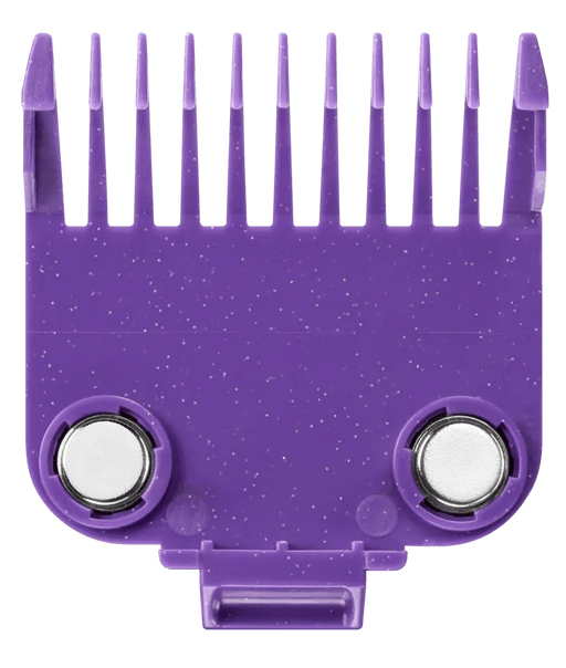 Andis Master Dual Magnet Comb Set – OG size 0 purple comb angle view