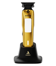 Andis Phenom Trimmer – gold and black colorway angle view