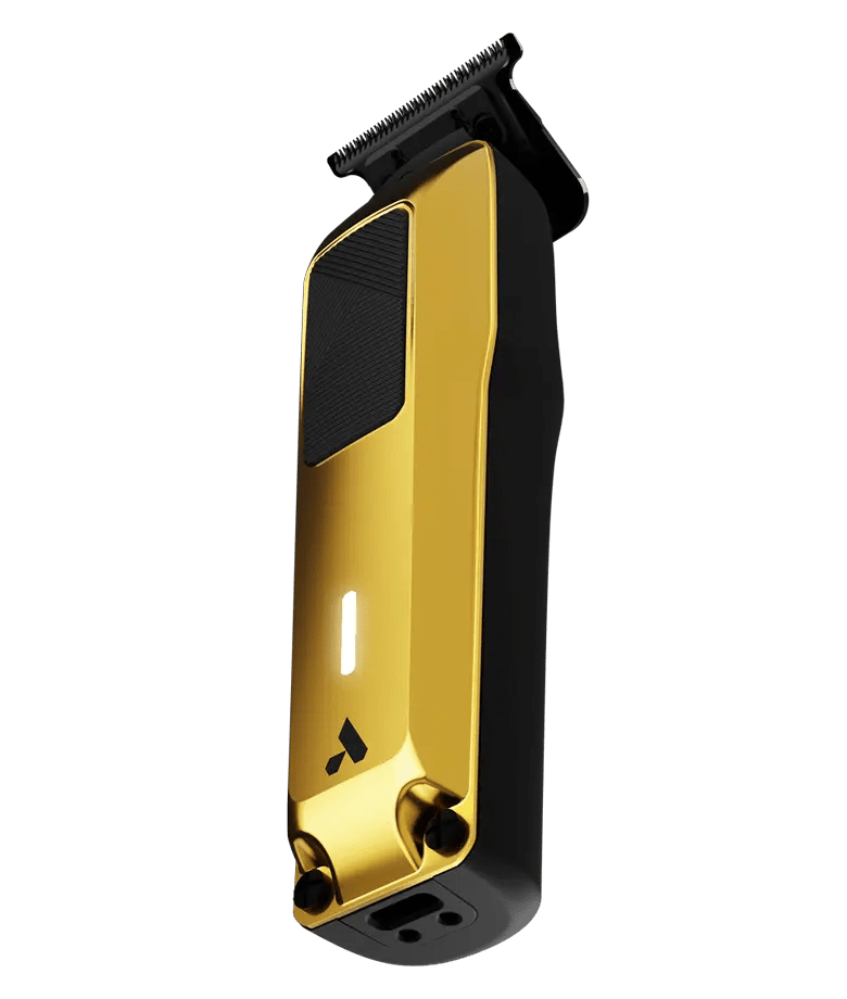 Andis Phenom Trimmer – gold and black lineup set view
