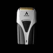 Andis ProFoil Lithium Plus Foil Shaver – gold and silver cordless shaver front view