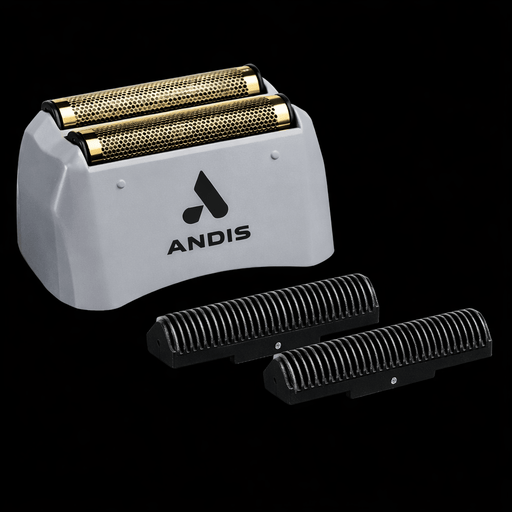 Andis ProFoil Replacement Foil & Cutter Assembly – grey gold shaver head with two foil bars