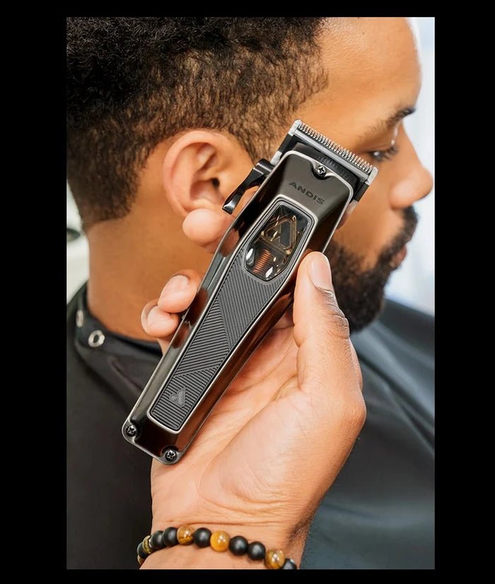 Andis RECON Clipper – 9000 SPM vector motor barber lifestyle shot