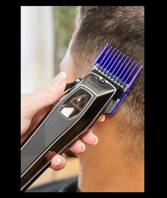 Andis RECON Clipper – barber side view in use on client
