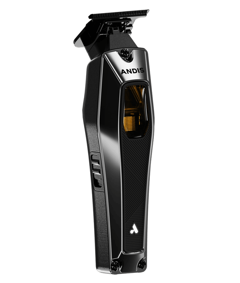 Andis reCON trimmer side profile showing ergonomic design and cordless precision cutting performance