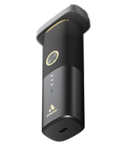 Side view of Andis reSURGE Shaver with ergonomic grip