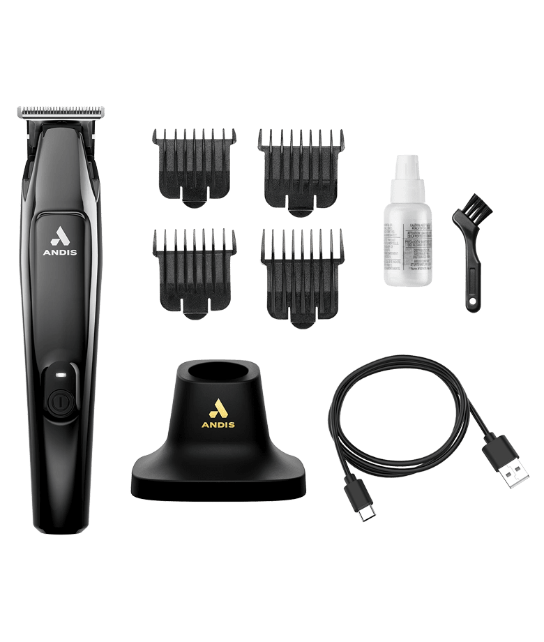 andis slimline pro ii trimmer kit with guards charger and accessories cordless barber trimmer set