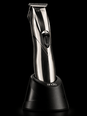 Andis Slimline Pro Li Trimmer – silver trimmer packaging angle view