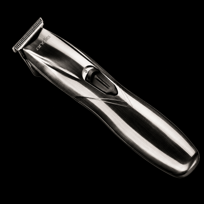 Andis Slimline Pro Li Trimmer – retail box front view on black background
