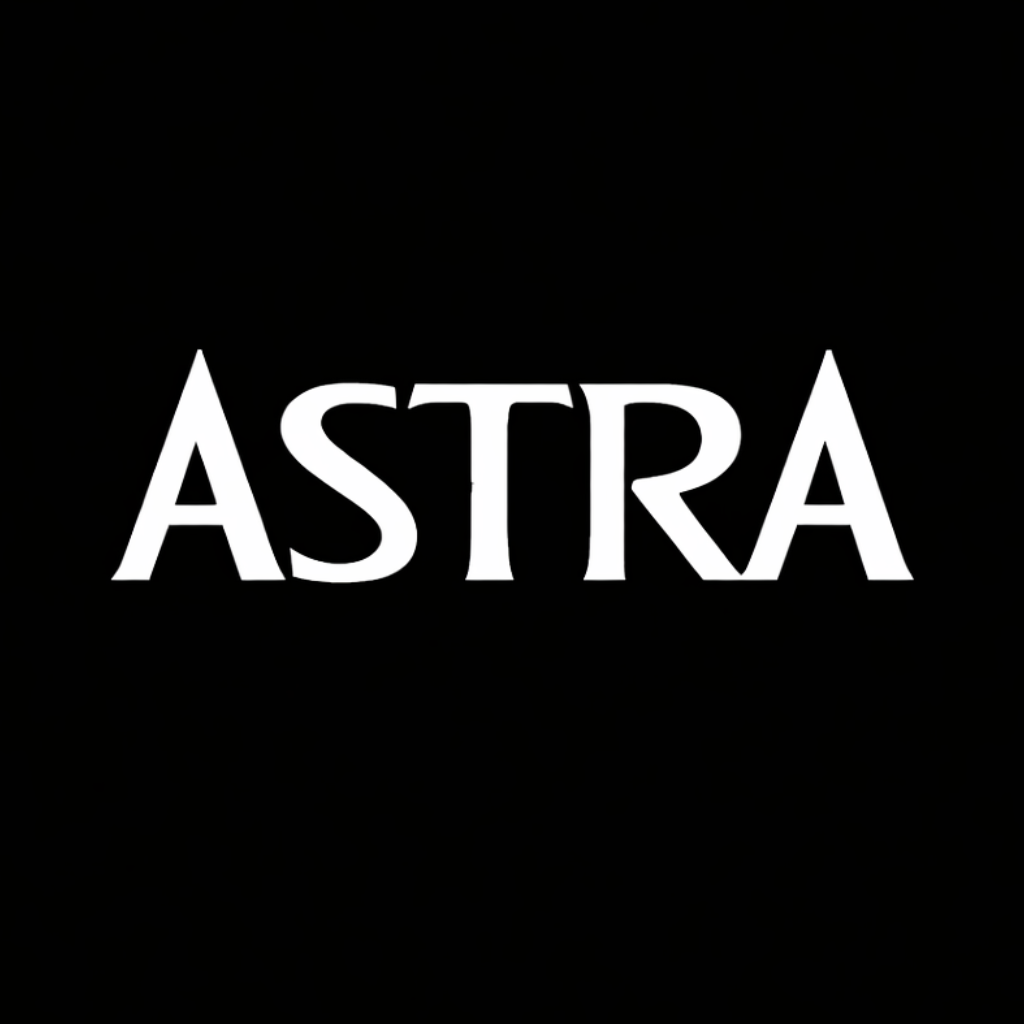 Astra brand logo in white