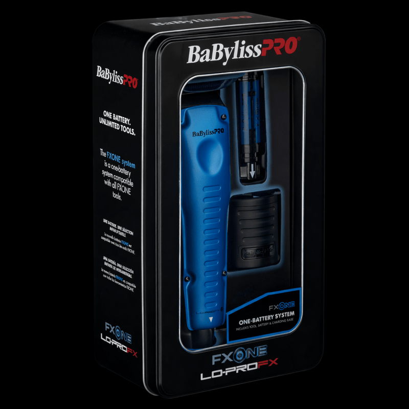BaBylissPRO FX One LO-PRO FX hair styling tool packaging on a black background